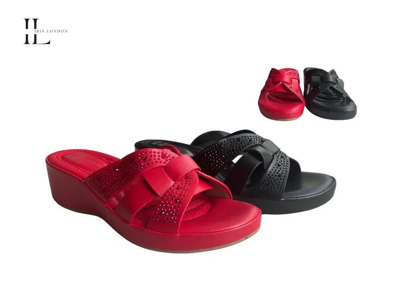 Apple - Wholesale red sandal by Iris London